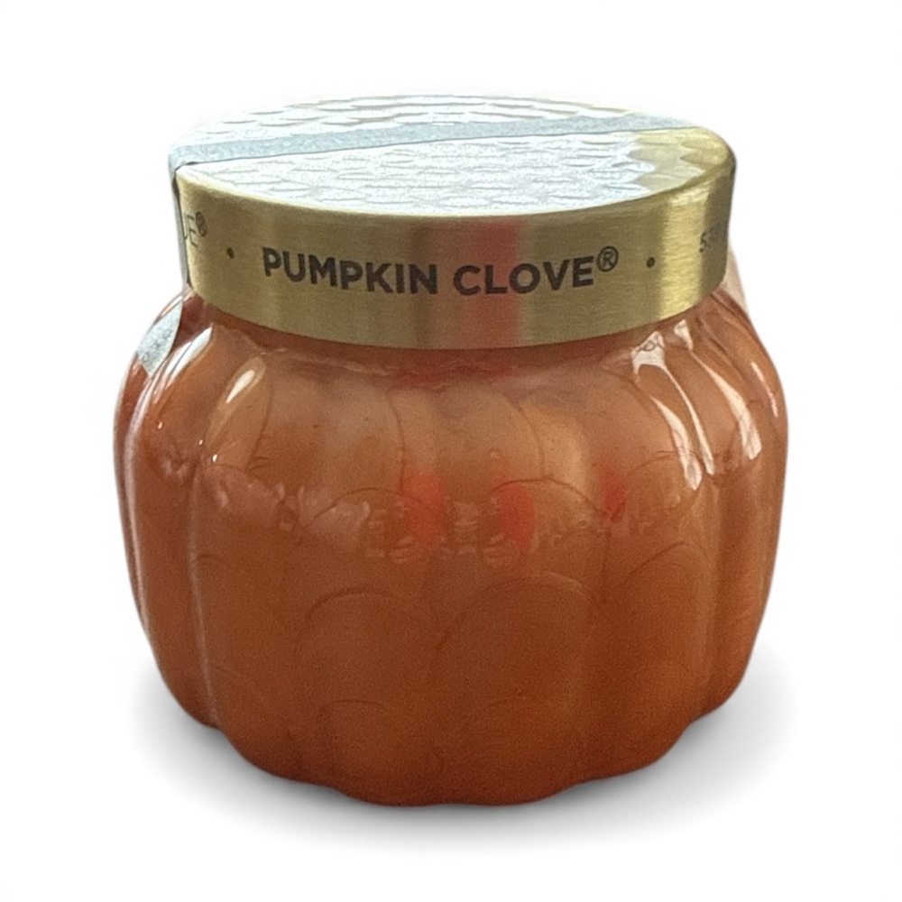 NEW NWT Anthropologie Capri Pumpkin Clove candle 19 oz
